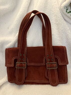 Suede purse